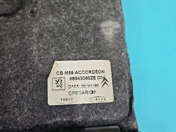 Taka Hylly OEM 96542060ZE Citroen Berlingo I:lle image 3