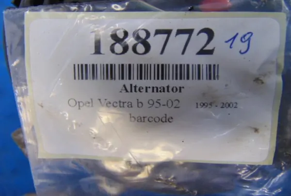 OPEL VECTRA B ALTERNATOR 1.6B 0123120001 image 5