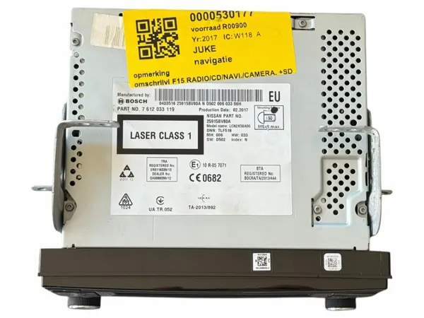 Nissan Juke F15 2017 Navigaattoradio OEM 25915BV80A image 5