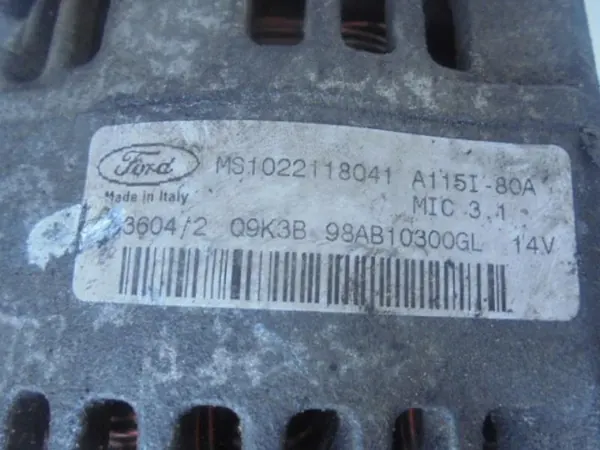 FORD FOCUS 1.6 B Vaihtovirtageneraattori OEM 98AB10300GL image 2