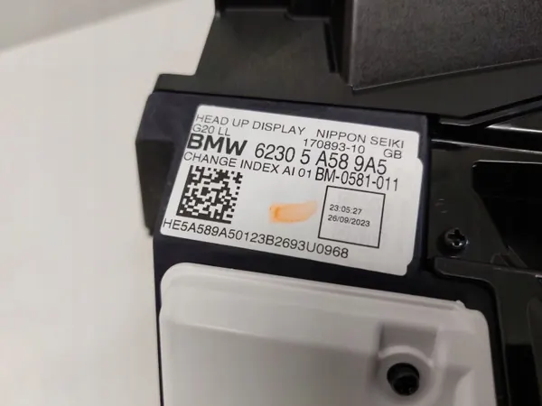 BMW HUD-näyttö OEM 5A589A5 i4 G20 G22 G26 image 10