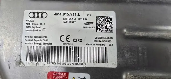 Bateria Porsche OEM 4M4915911L - 70Ah Usada image 6