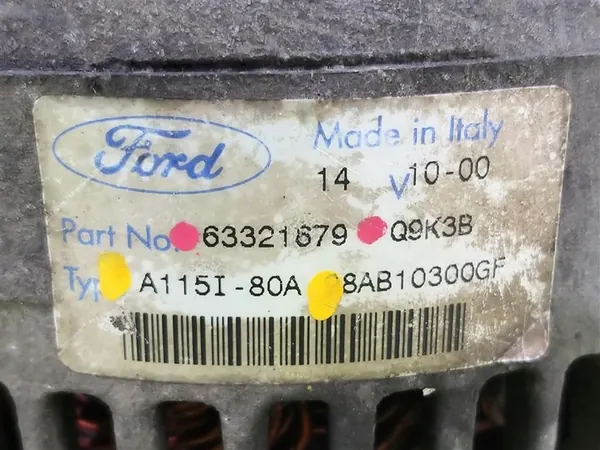 Vaihtovirtageneraattori Ford Focus Mk1 1.6 1998-2004 OEM 63321679 image 7