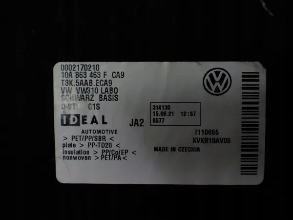 OEM 10A863463F Bagageutrymmesmatta för VW ID.3 (Begagnad) image 3