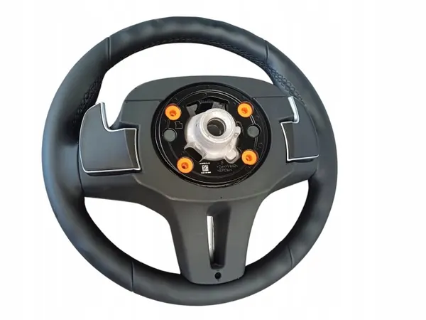 Palettes Volant BMW OEM 8094542 Cuir Noir image 3