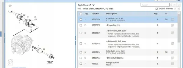 Ammortizzatore Posteriore Sinistro Volvo S60 II 2015 OEM 36010054 image 6