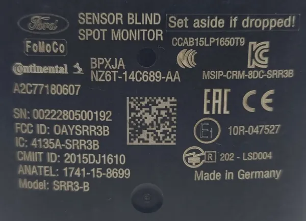 Ford NZ6T-14C689-AA Körfältsassistent radar - Begagnad OEM image 8