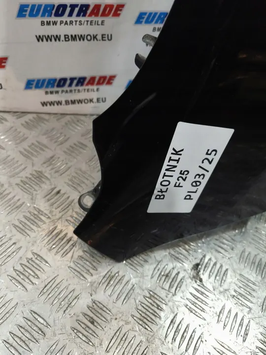 Parafango Anteriore Destro BMW F25 F26 Nero OEM image 5