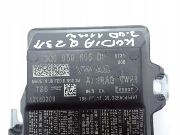 OEM 3Q0959655DE Airbag-sensor för Skoda Kodiaq image 3