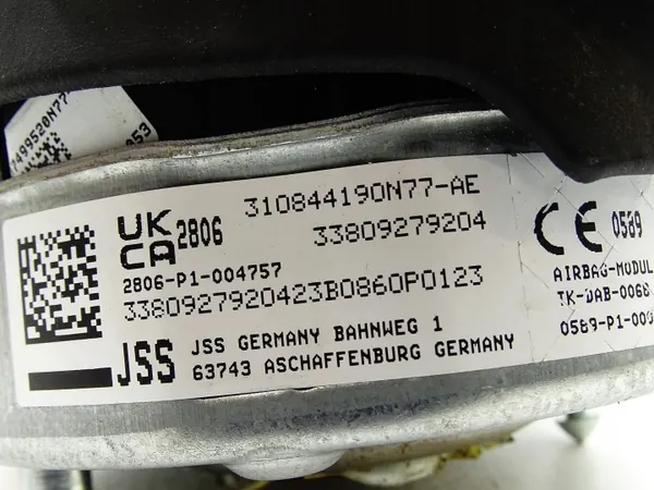 Airbag Volante BMW OEM 8092792 - Usado image 7