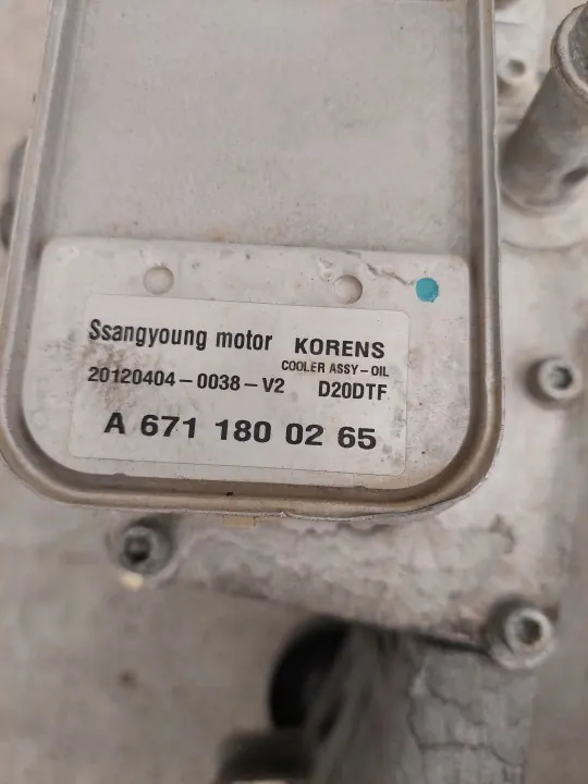 SsangYong Actyon Sports II Korando Oljefilterbas image 4