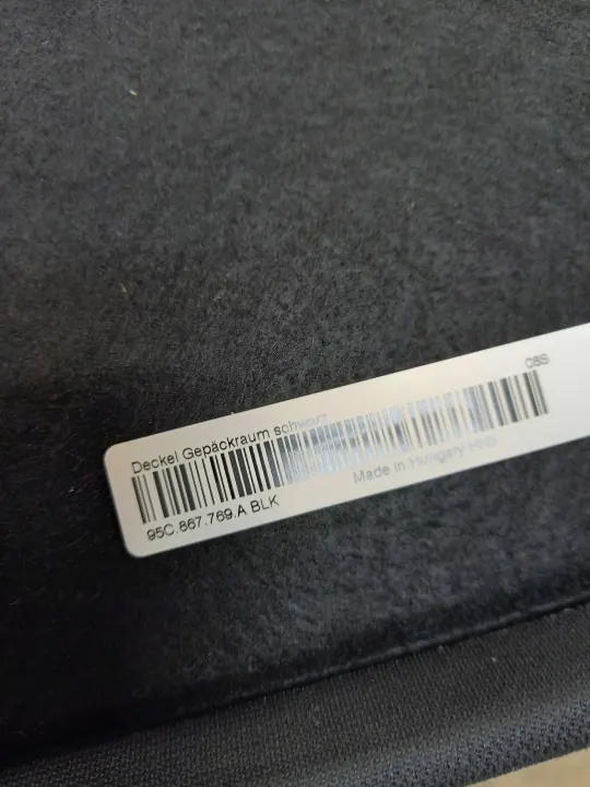 Cobertura de porta-malas Porsche Macan II OEM 95C867769A AB19 image 8