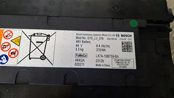 Ford OEM LX7A-10B759-BA Batterie - 8Ah Gebraucht image 6
