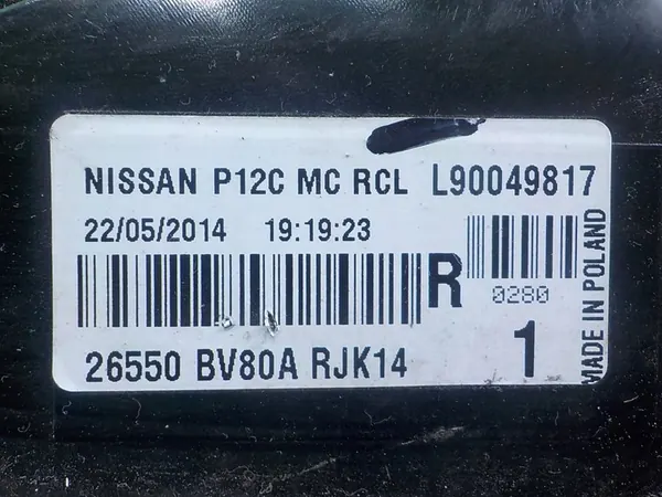 Nissan Juke F15 I Lift Lámpara Trasera Derecha 26550BV80A image 7