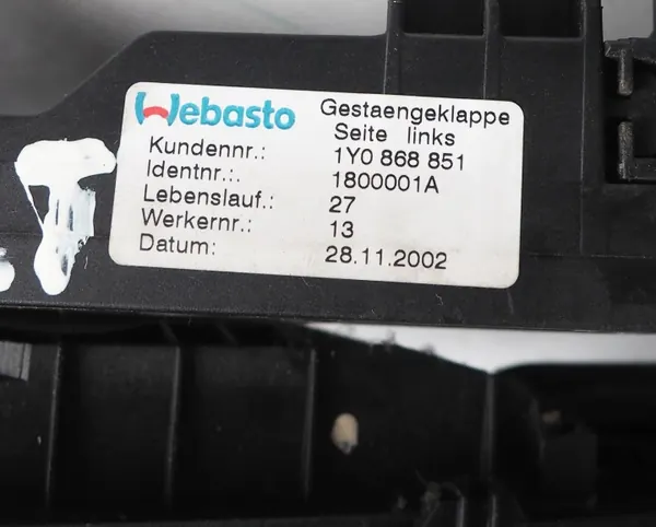 New Beetle Cabrio dakmechanisme links OEM 1Y0868851 image 6