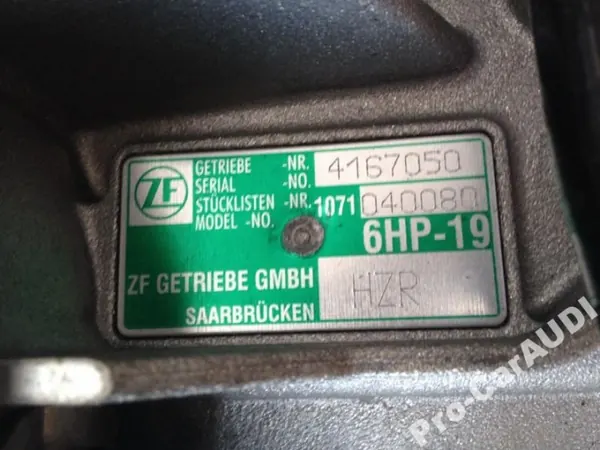 Audi A8 D3 A6 C6 3.0 TDI Caja Auto HZR 6HP19 image 3