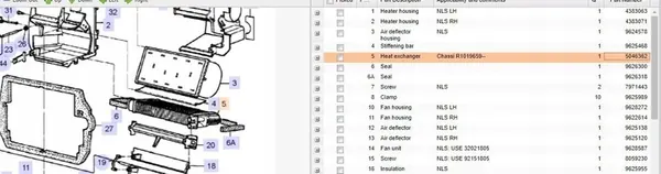 SAAB 9000 Hatchback Verwarmingsradiator 5046362 image 5