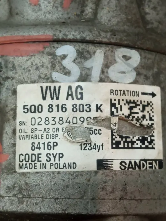 Compressor Ar Condicionado OEM 5Q0816803K Skoda Superb III image 4