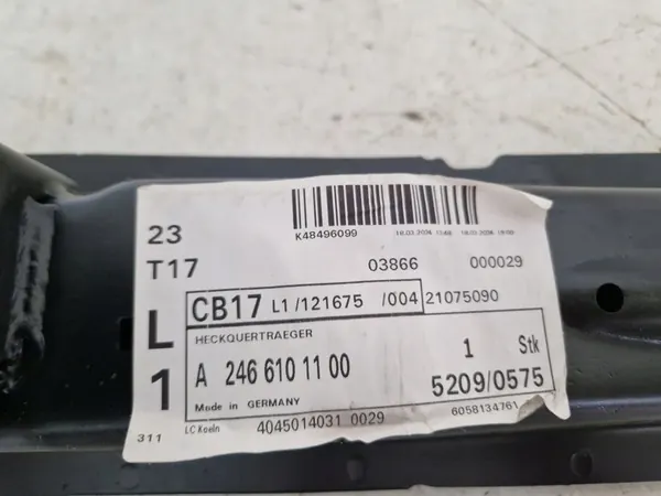 MERCEDES B-KLASA W246 TRAVE DEL PARAURTI POSTERIORE A2466101100 image 4