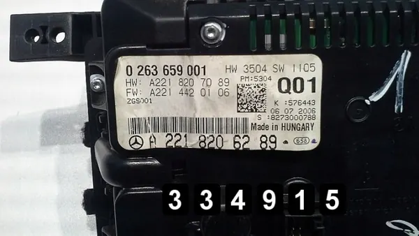 Mercedes S-Klasse Displaybildschirm OEM AM-334915 Gebraucht image 3