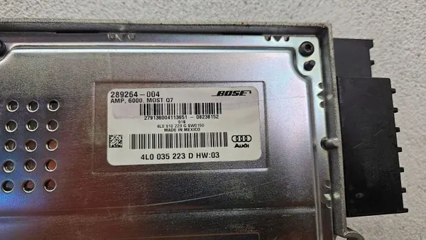 Audi Q7 BOSE Audio-förstärkare OEM 4L0035223D image 6