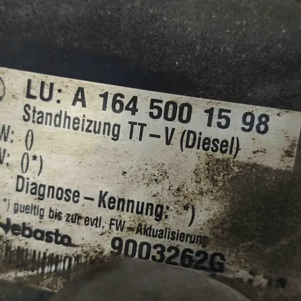Webasto Lämmitys OEM 9003262G Mercedes GL X164:lle image 8