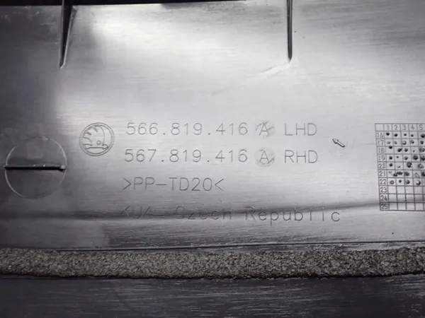 Pilar derecho del parabrisas OEM 566819416A para Skoda Kodiaq image 3