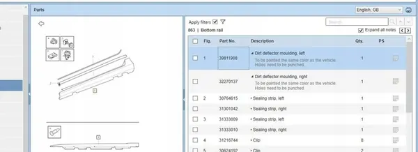 Linker dorpelcover VOLVO S60 II 39811908 image 6