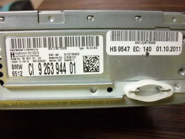 Rádio CD Professional BMW OEM 9263944 para E70 LCI image 3