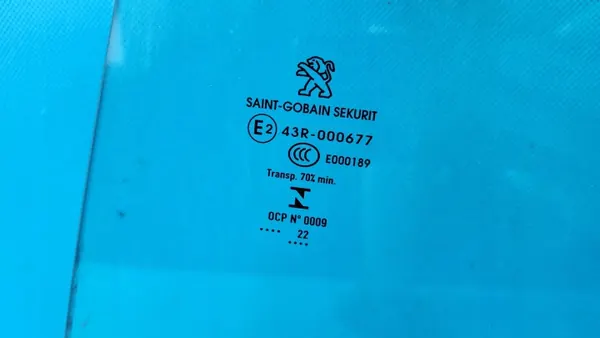 PEUGEOT 508 II 22r Zijruit Achterdeur Links OEM 9818849280 image 3