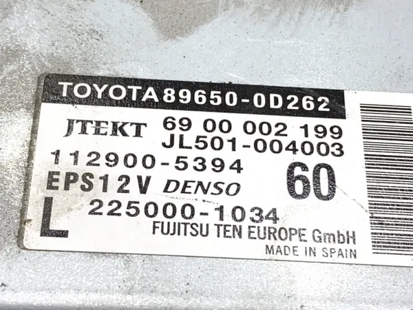 Módulo de direção assistida Toyota Yaris III 89650-0D262 OEM LORK-462-11830 image 5