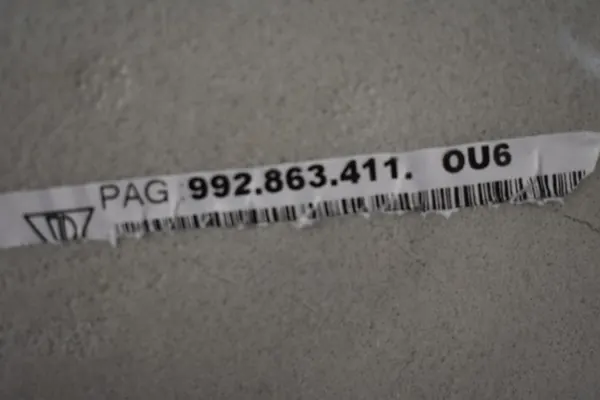 OEM 992863411 5555 Bakmatta för Porsche 992 - Grå image 3
