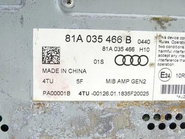 OEM 81A035466B Ljudförstärkare för Audi A3 RS3 8V image 4