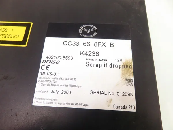 Mazda 5 Navigationsleser OEM CC33668FXB - Gebraucht image 6