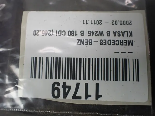 Takapuskuri Mercedes B 180 W245 2007 1696100114 image 8