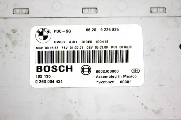 Module capteur PDC arrière OEM 9225825 pour BMW E90 image 3