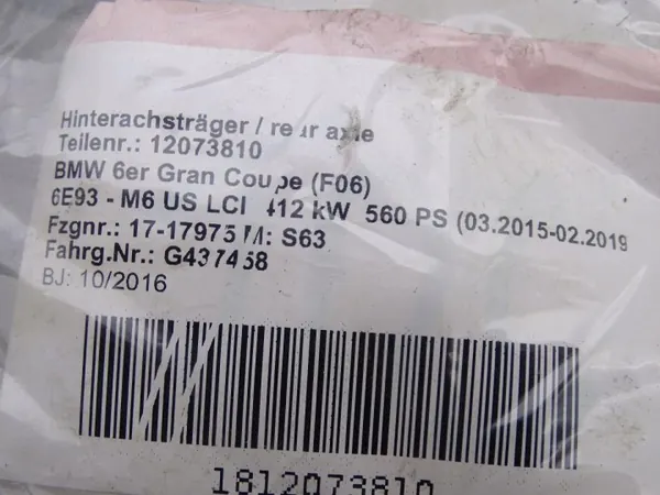 Pivot arrière droit BMW OEM #975 pour M6 Gran Coupe image 3