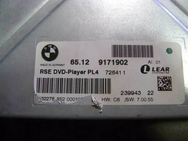 Leitor DVD BMW OEM 9171902 para E60 E70 E71 image 3
