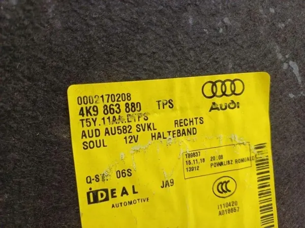 Audi A6 C8 Avant Right Trunk Side Panel OEM 4K9863880 image 3