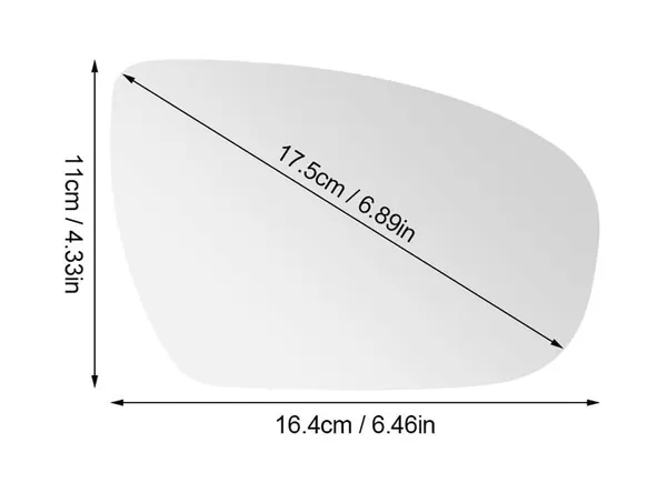 Cristal de Espejo Derecho Hyundai i20 14-20 Calefactado ABS OEM image 2