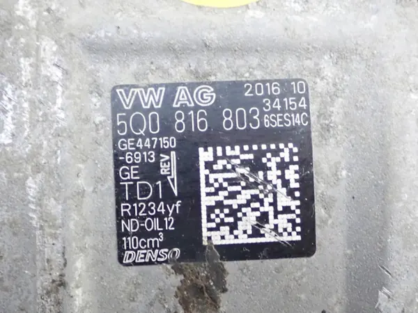 Compresseur AC OEM 5Q0816803 pour Golf VII, Leon III image 4