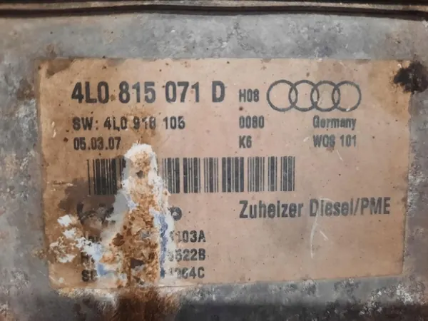 Webasto-lämmitin OEM 4L0815071D Audi Q7:lle 2007 image 3