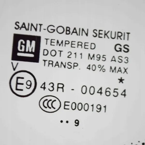 Janela Traseira Esquerda Opel OE Usada OEM 43R004654 image 6