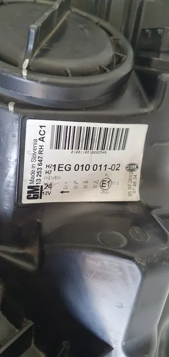 OPEL ASTRA IV J Oikea Ajovalo 13253647 image 7