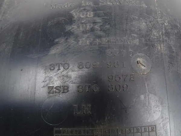 Left Front Wheel Arch Skoda Superb II Lift 3T0809957D image 9