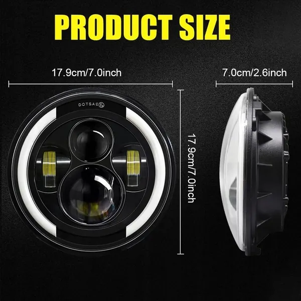 Kairiyard 7" Luzes LED Offroad 100W image 6