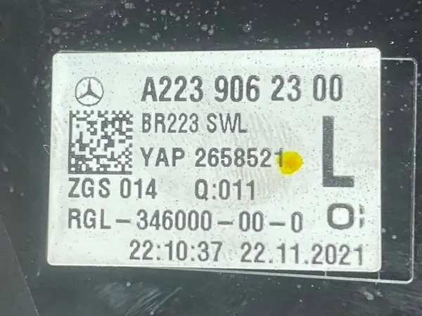 LINKER ACHTERLICHT LED MERCEDES S-KLASSE W223 20- A2239062300 image 9