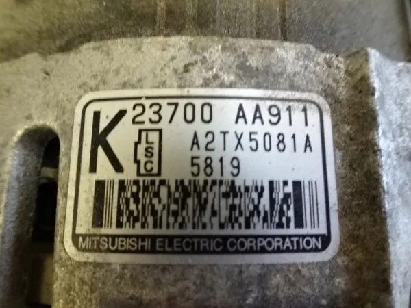 Vaihtovirtageneraattori Subaru Impreza IV GP 2.0B OEM 23700AA911 image 4