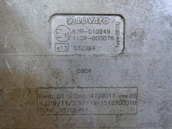 Controlador LPG Lovato OEM 67R-010249 / 110R-000078 image 4