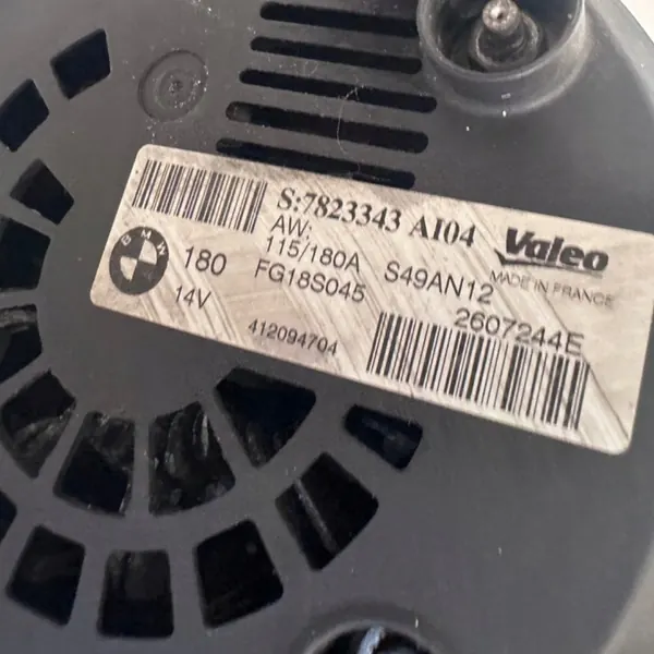 Vaihtovirtageneraattori BMW 3 F30 F35 F31 OE 7823343 image 2